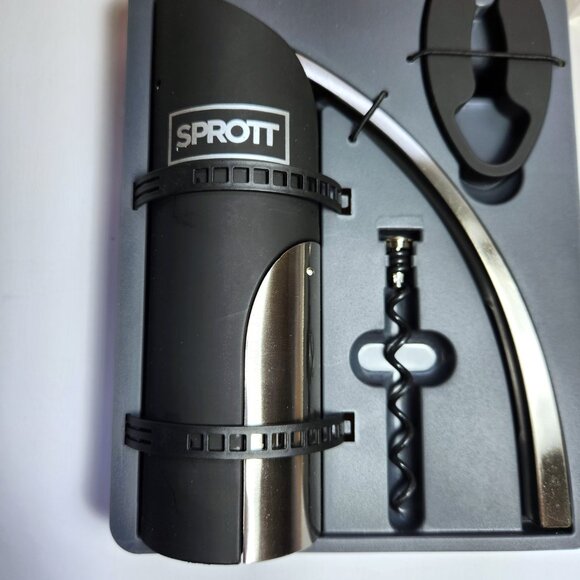 Wine Opener Kit Sprott Brookstone Estate foil cutter, extra corkscrew New - Picture 6 of 8